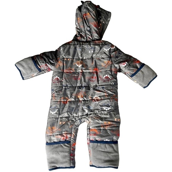 NEW Wippette Baby Pram Dinosaur Snowsuit Size 6/9M - Picture 6 of 9